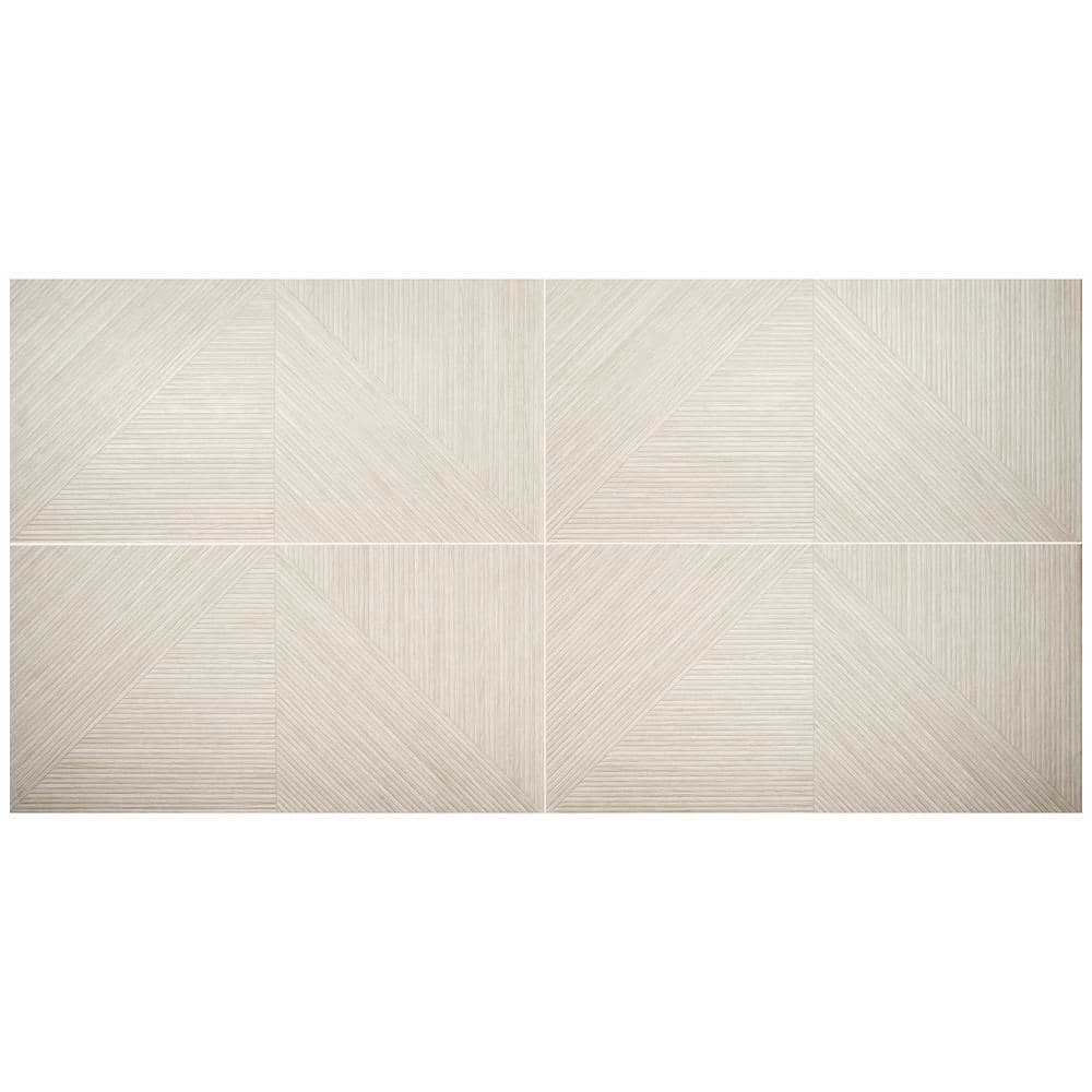 Ash 24x48 Matte Porcelain Fluted Wall Tile