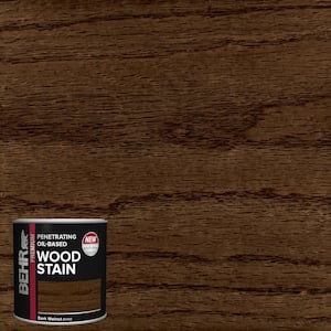 8 oz. #TIS-502 Dark Walnut Transparent Oil-Based Penetrating Interior Wood Stain