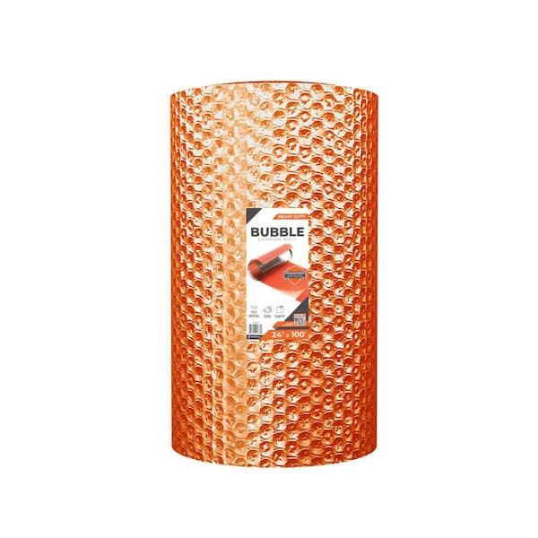 24 in. x 100 ft. Orange Heavy Duty Bubble Cushion