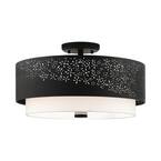 Noria 4 Light Black Semi Flush Mount