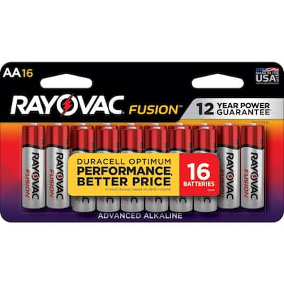 Rayovac High Energy AA Batteries (60-Pack), Double A Alkaline Batteries  815-60PPJ - The Home Depot