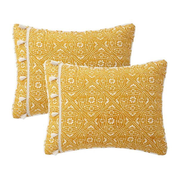 DII Cotton Quilted Potholder Set, 7x9, Yellow 3 Piece 