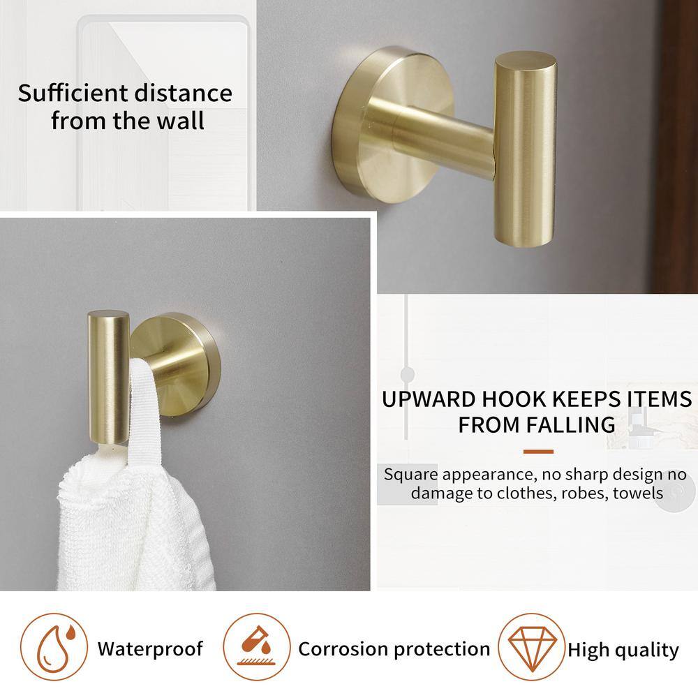 Brushed Gold 24-Inch Metal Bathroom Hardware Set