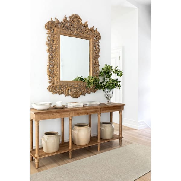 Nabela Noor Home Maan Oatmeal/Mustard Traditional 2 ft. x 7 ft. Machine Woven Area Rug