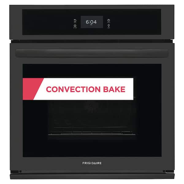 Frigidaire 27 in. Single Electric Built-In Wall Oven with Convection in Black