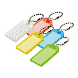 Key Tag with Ball Chain in Assorted Colors (Pack of 100)