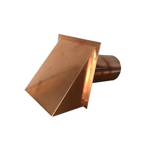 4 in. Round Copper Vent with Damper Only