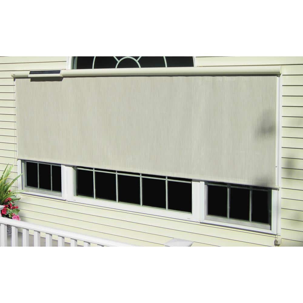Charcoal Cordless Light Filtering Fade resistant Vinyl Horizontal Solar Roll-Up Shade 72 in. W x 84 in. L, Custom price history on PriceWatchPro