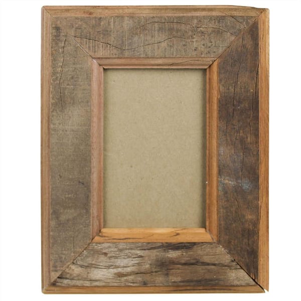 HomeRoots Victoria 4 in. x 6 in. Natural Picture Frame