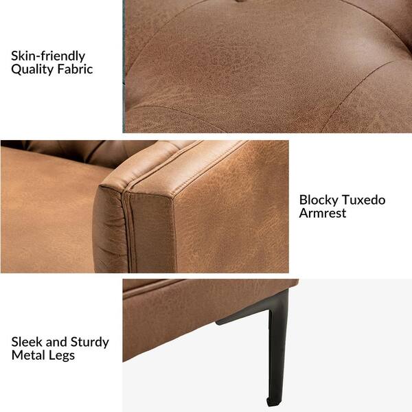 JAYDEN CREATION Eridu 2-Piece Camel Upholstered Polyester JAYDEN CREATION Eridu 2-Piece Camel Upholstered Polyester