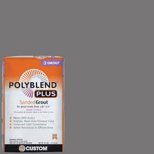 Polyblend Plus #19 Pewter 25 lb. Sanded Grout