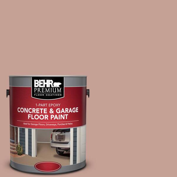 BEHR Premium 1 gal. #PFC-07 Michel Rose 1-Part Epoxy Satin Interior/Exterior Concrete and Garage Floor Paint