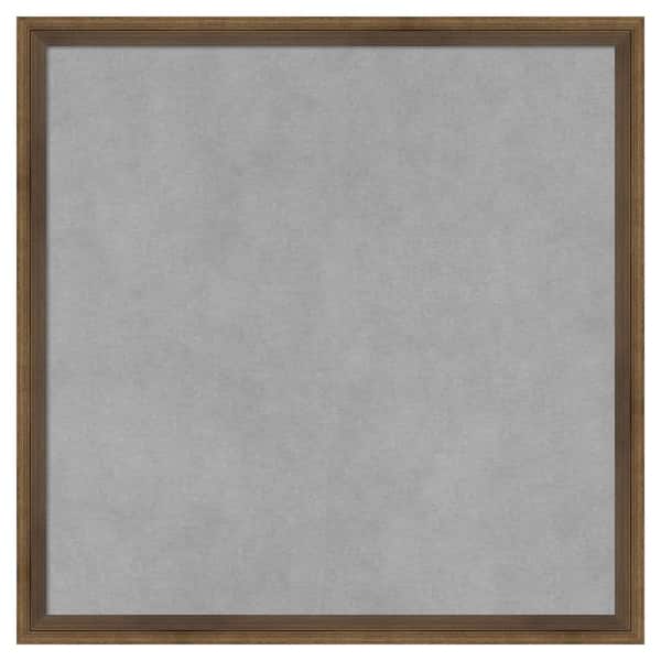 Amanti Art Lucie Light Bronze 17 in. x 17 in Framed Magnetic Board