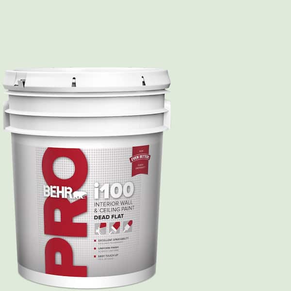 BEHR PRO 5 gal. #440E-1 Relaxing Green Dead Flat Interior Paint