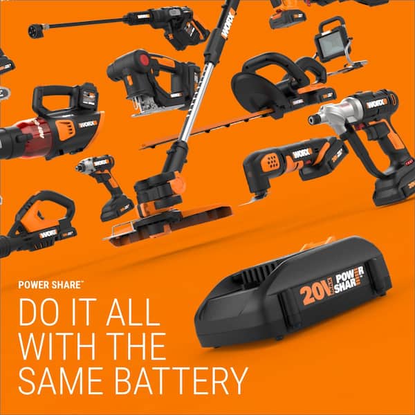 WORX WG545.1 20V AIR 120 MPH Cordless Handheld Blower (1 x 2.0 Ah Battery  and 1 x Charger) Black WG545.1 - Best Buy