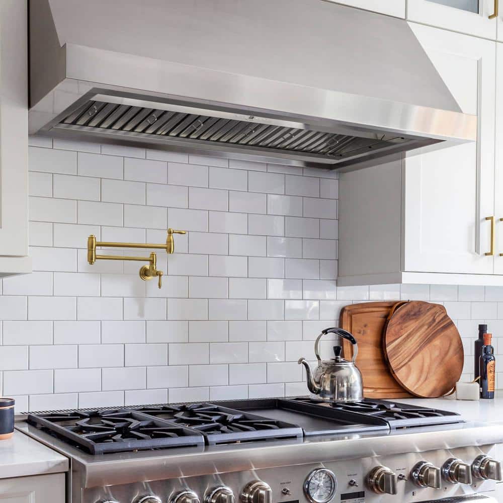 42 Inch Stainless Steel Insert Range Hood with Charcoal Filter