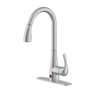 Single Handle Touchless Motion Sensor Kitchen Faucet with Pull Down Sprayer Head, Stainless Steel