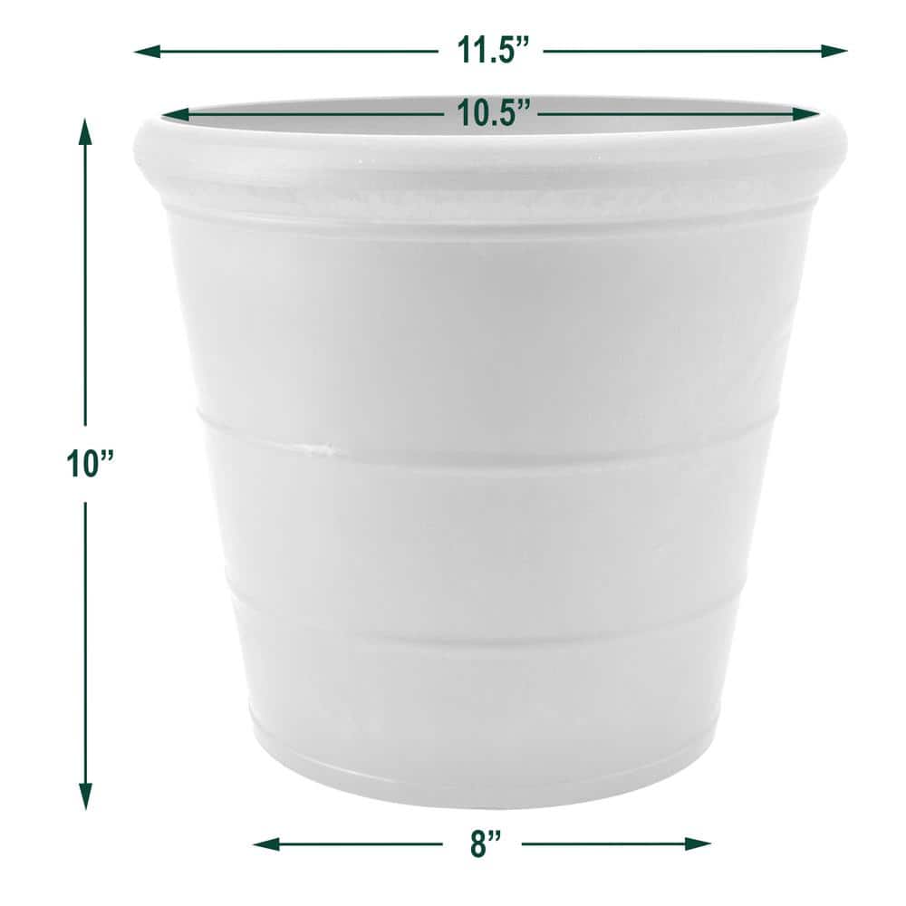 Medium Chocolate Recycled Plastic Indoor/Outdoor Planter