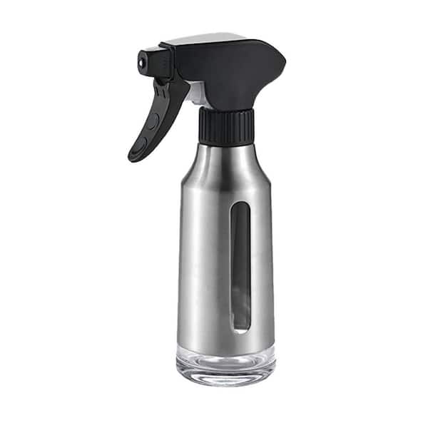 180ml 304 Stainless Steel Black Oil Sprayer Dispenser Bottle Glass Olive Oil Mister for Air Fryer Cooking