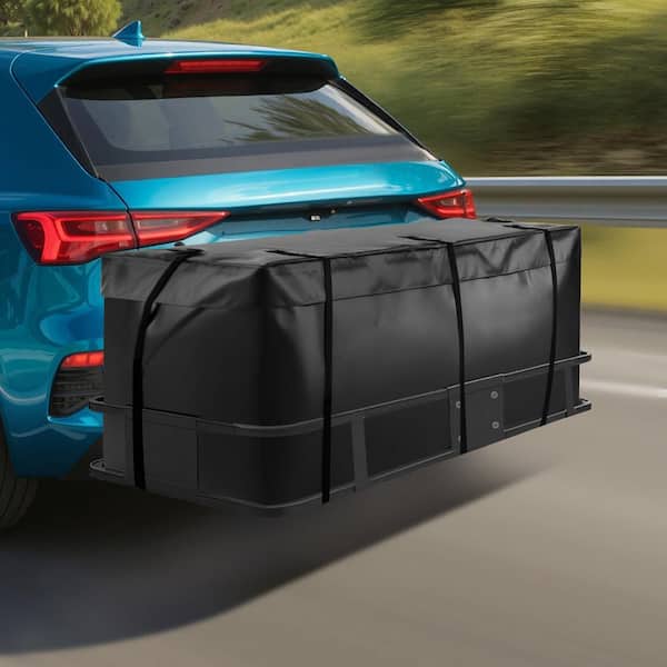 Hitch Cargo Carrier Bag, 840D PVC, 57.48 x 19.49 x 23.82 in. (16 cu. ft. ), Heavy Duty Cargo Bag for Storage with Straps