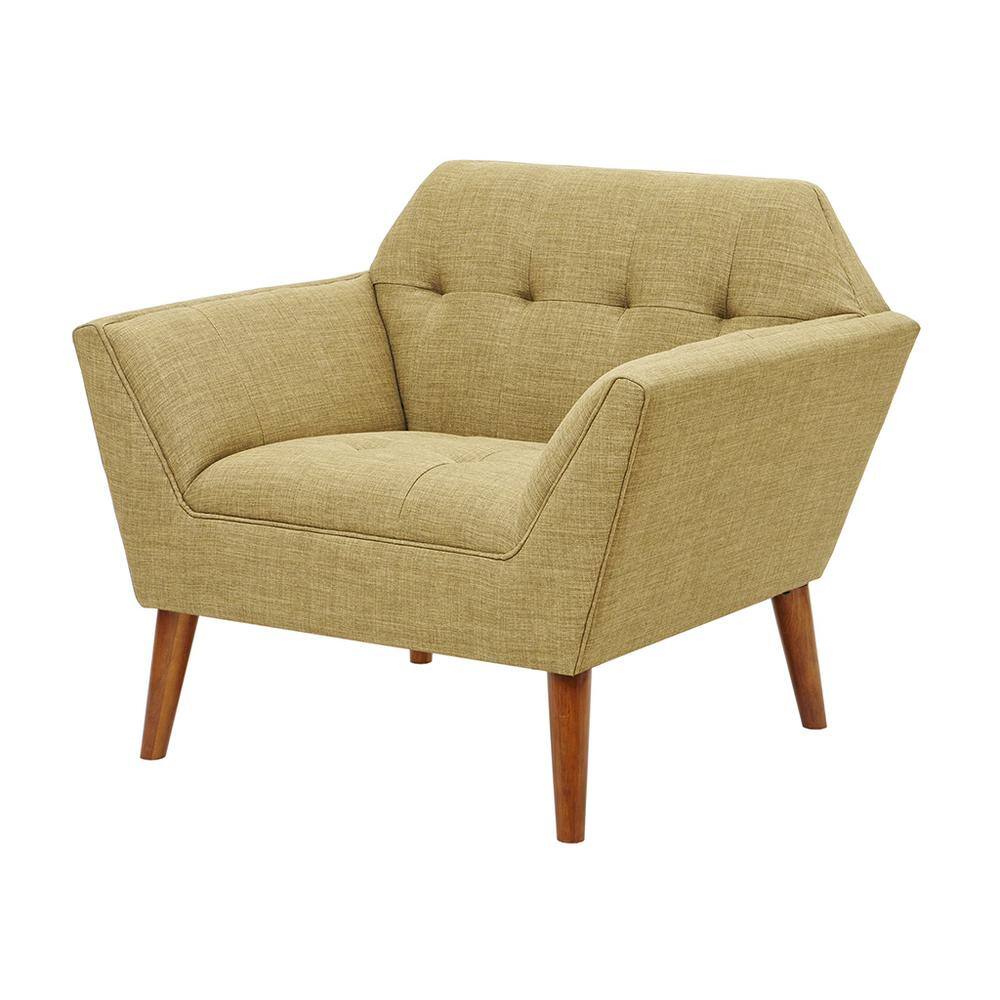 Pale Green Newport Wood Lounge Accent Chair