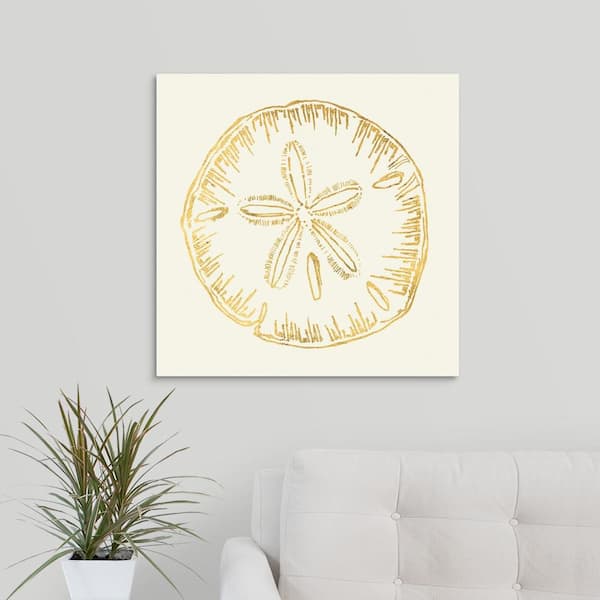 GreatBigCanvas "Coastal Breeze Shell Sketches IV" by Anne Tavoletti Canvas Wall Art