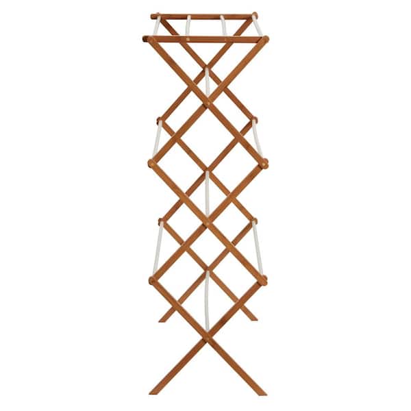28.3 in. x 41.3 in. Bamboo Garment Rack