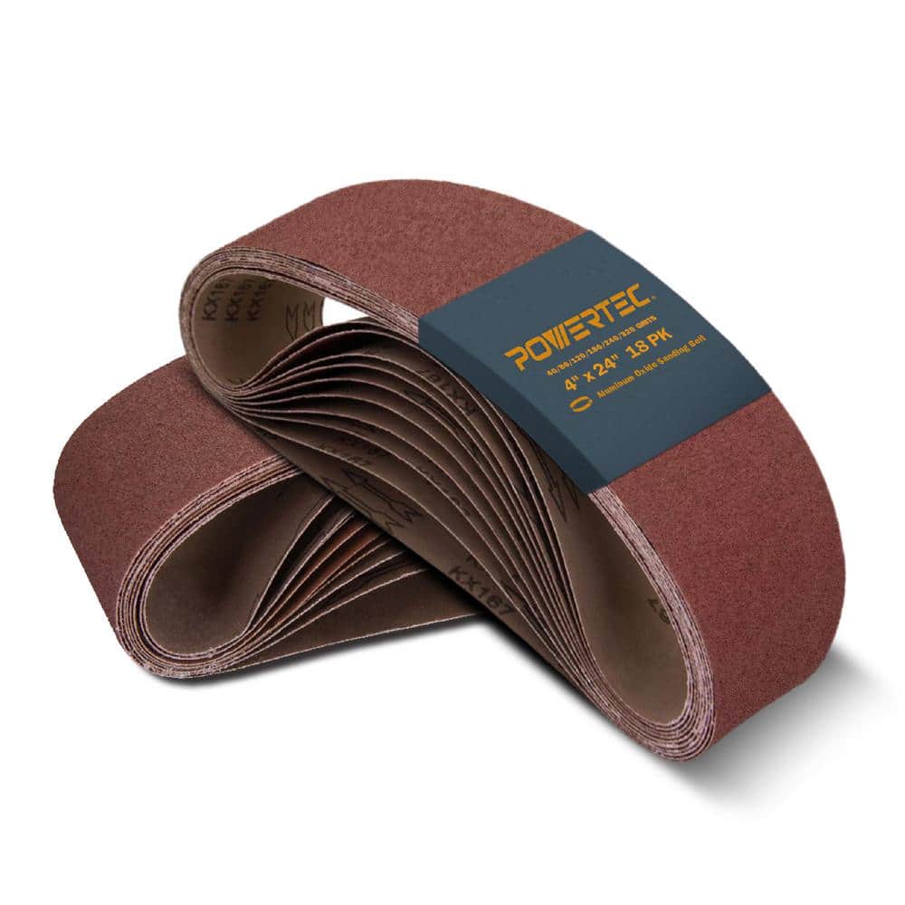 4 in. x 24 in. 6 Each of 40/80/120/180/240/320 Grits Aluminum Oxide Sanding Belt Sandpaper for Oscillating Belt(36-Pack) price history on PriceWatchPro