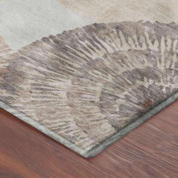 Mayfield Premium Machine Washable Abstract AMF2351 Copper 10 ft. x 14 ft. Area Rug