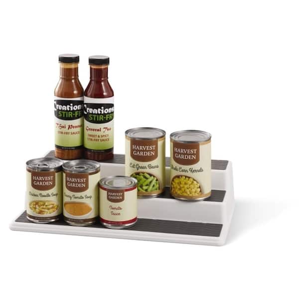 Copco 5220597 Non-Skid 3-Tier Spice Pantry Kitchen Cabinet Organizer 10-Inch Set of 2 