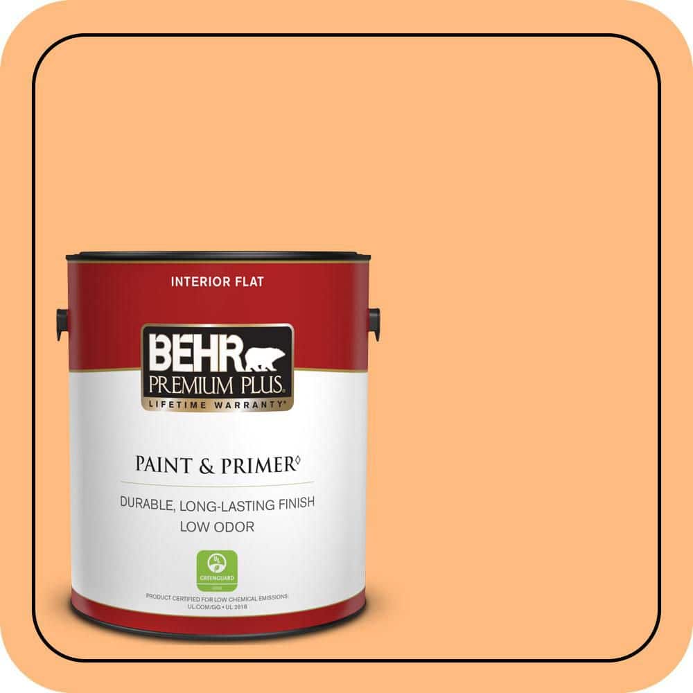 1 gal. #270B-4 Apricot Flower Flat Low Odor Interior Paint & Primer price history on PriceWatchPro
