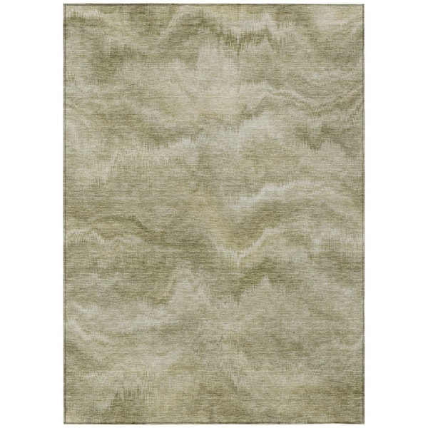 Addison Rugs Chantille Machine Washable Indoor/Outdoor Abstract ACN2095 Sage 10 ft. x 14 ft. Area Rug