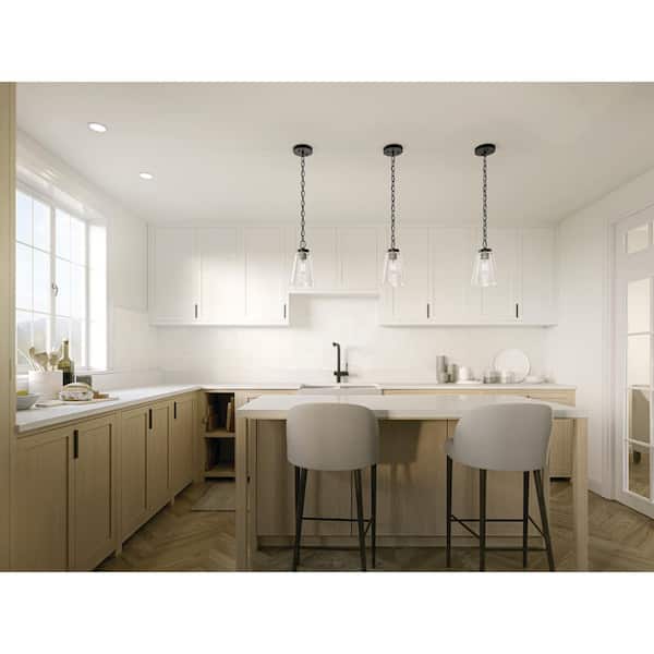 Roycroft 7 in. 1-Light Black Pendant Light Display