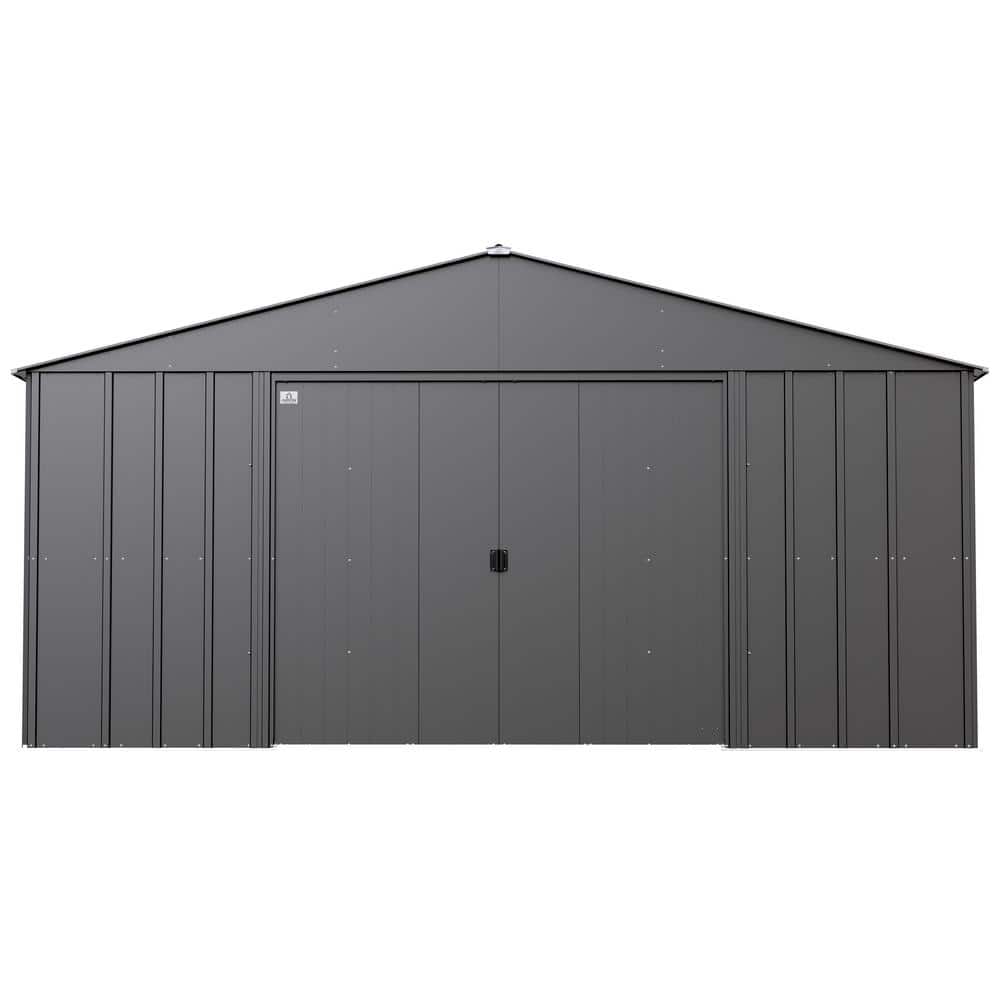 17 ft. Charcoal Steel Storage Shed Kit