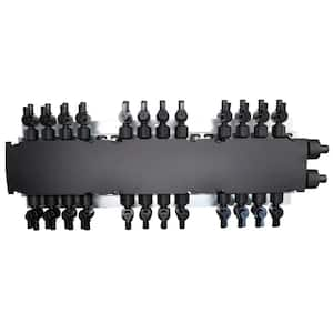 24-Port PEX-B Manifold with 1/2 in. Poly Alloy Plastic Valves