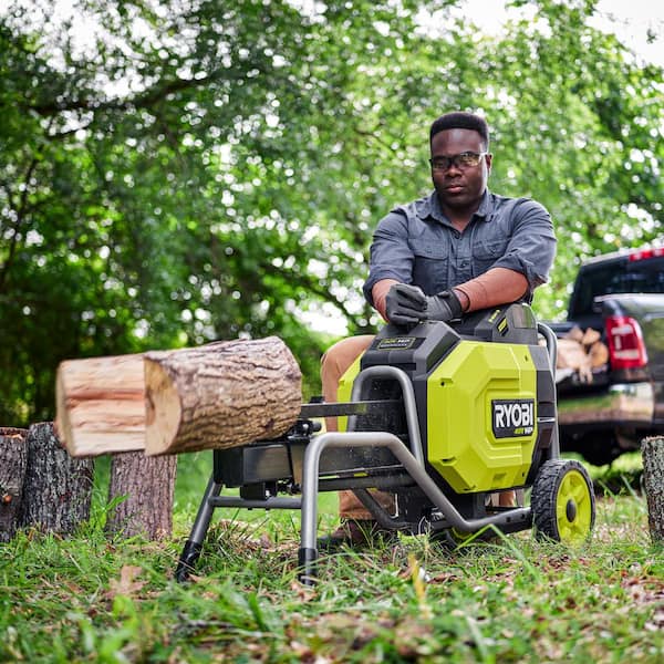 RYOBI 40V HP Brushless 12 Ton Kinetic Battery Electric Log Splitter Tool Only RY40704BTL The Home Depot