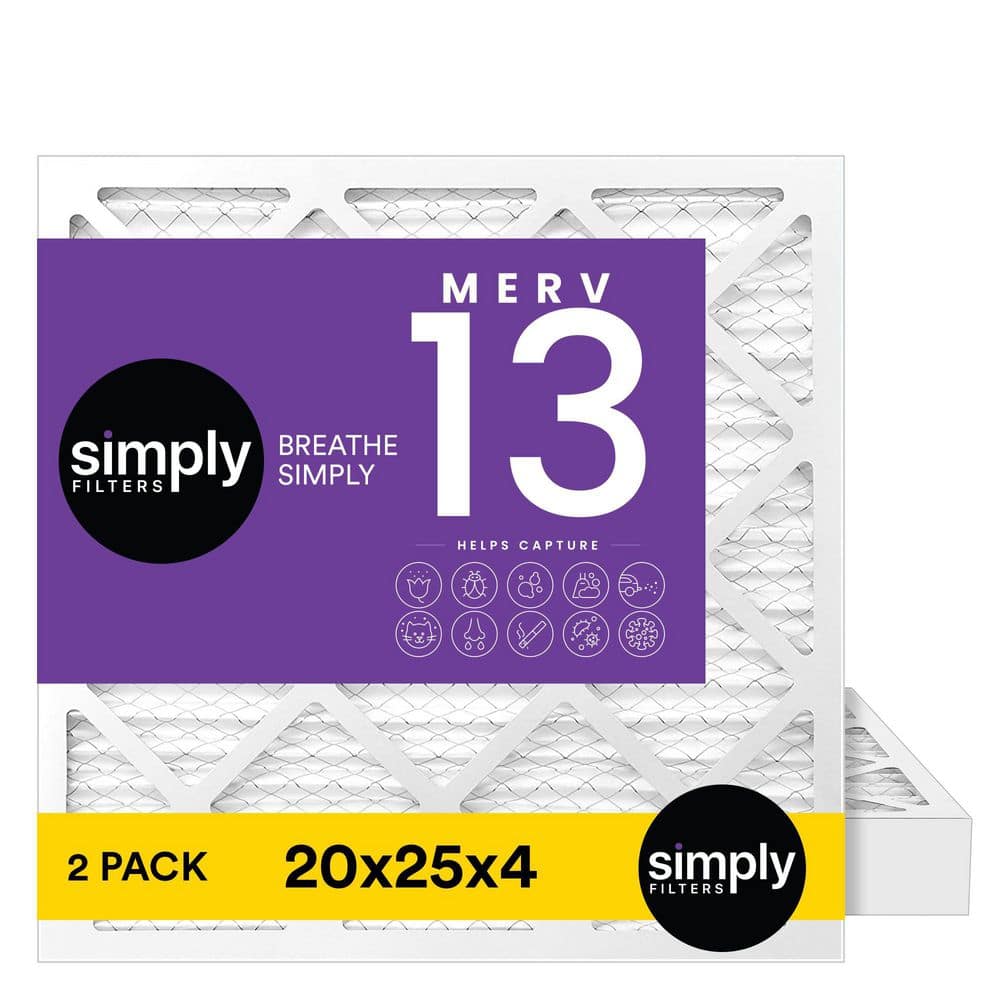 20 in. x 25 in. x 4 in. MERV 13 FPR 10 Pleated Furnace Air Filter (2-Pack) price history on PriceWatchPro