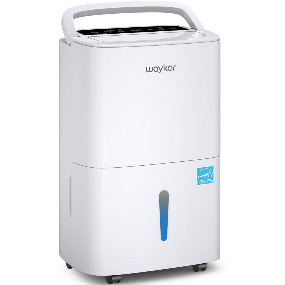 waykar 150 pt. Maximum Coverage area 7,000 sq. ft. Bucket Dehumidifier in White HDCXYDZ150