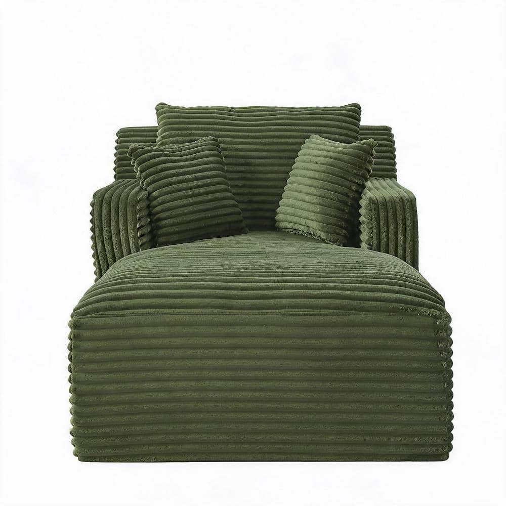 55 in. Green Corduroy Twin Size Sofa Bed, No Assembly Required, Comfy Sleeper for Living Room price history on PriceWatchPro