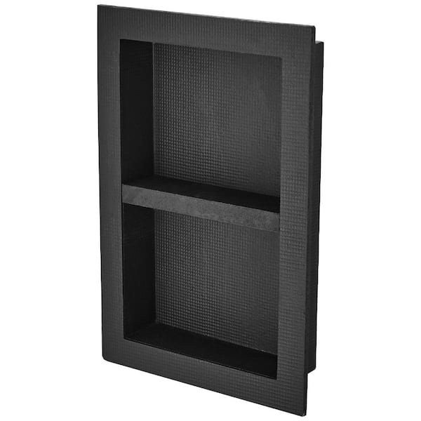 Recessed Shower Niche Ready for Tile 16" x 24", Double Shelf, Sealed Waterproof, Square Corners