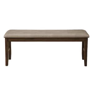 Amelia Gray 48.5 in. Faux Leather Bedroom Bench Backless Upholstered