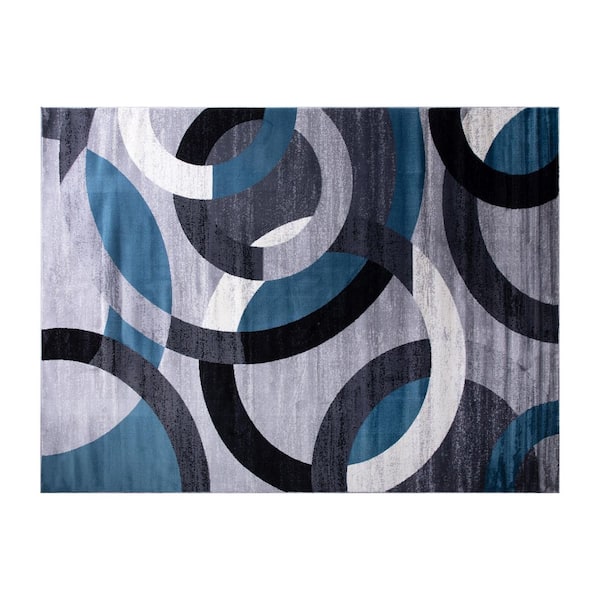Carnegy Avenue Blue 6 x 9 Polypropylene Area Rug