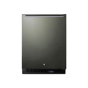 3.7 cu. ft. Frost Free Upright Freezer in Black Stainless Steel