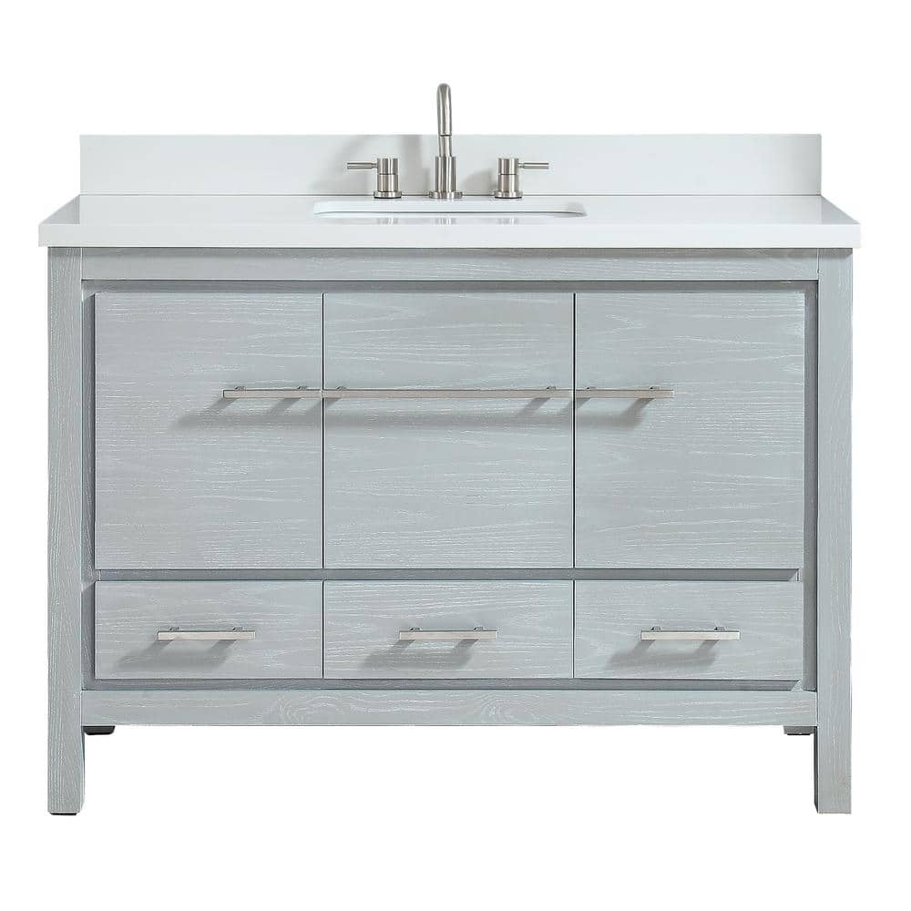 Azzuri Riley 49 in. W x 22 in. D Bath Vanity in Sea Salt