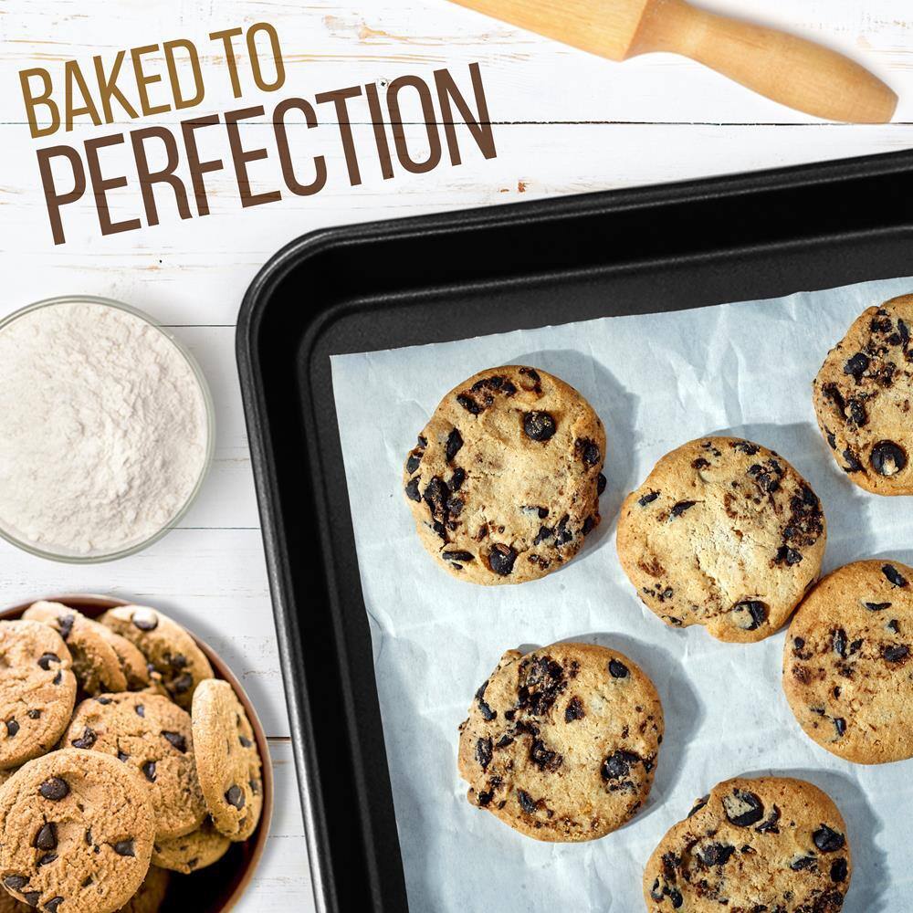 Black Non-Stick Carbon Steel Cookie Sheet Set
