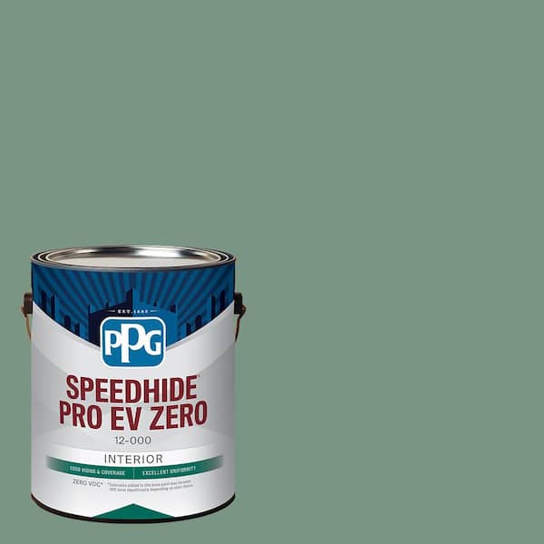 PPG SPEEDHIDE Pro-EV Zero 1 gal. PPG1133-5 Slate Green Semi-Gloss Interior Paint