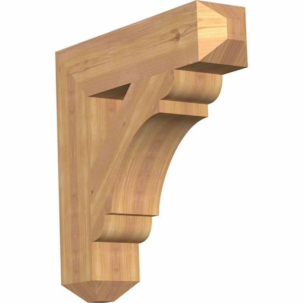 Ekena Millwork 5.5 in. x 26 in. x 26 in. Western Red Cedar Olympic Craftsman Smooth Bracket