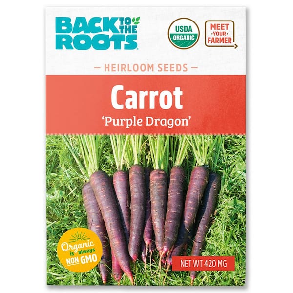 Back to the Roots (1-Pack) Organic Carrot 'Purple Dragon' Seed