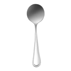 New Rim Silver 18/10 Stainless Steel Round Bowl Soup Spoon (12-Pack)