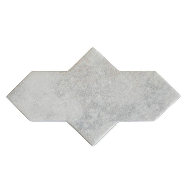 Terralis 7 in. x 2.5 in. Matte Beige Porcelain Star Wall and Floor Tile (5.33 sq. ft./case)-36 Pack